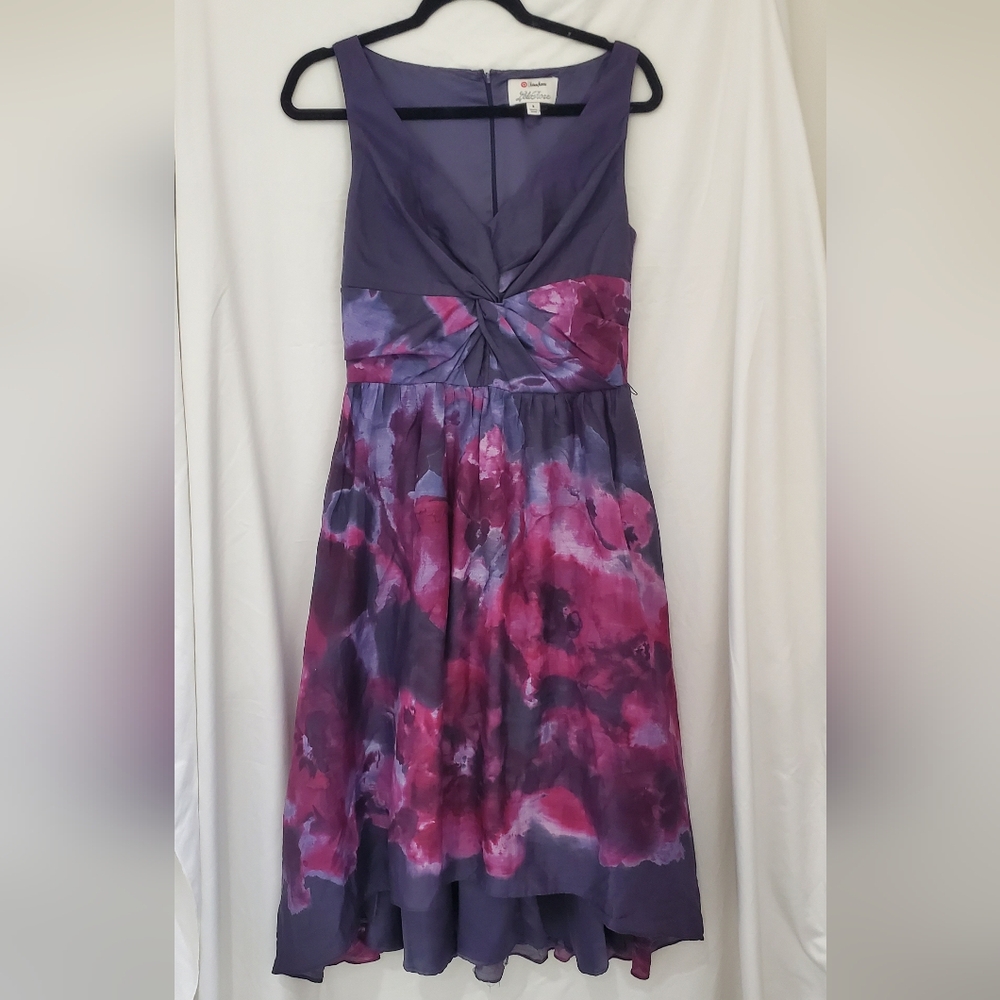 Lela Rose Sz 8 watercolor floral x Neiman Marcus x Target
